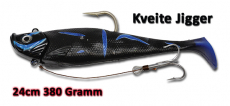 Quantum 380g Kveite Jigger, 24cm, neri