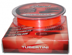 Tubertini UD1 Angelschnur orange-rot 0.16mm, 150m, Abverkauf