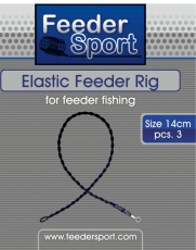 Feeder Sport Elastic Feeder Rig 3 Stk. 8cm oder 14cm ABVERKAUF