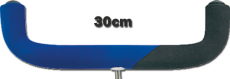 Feederauflage mit Neopren 30cm blau/schwarz