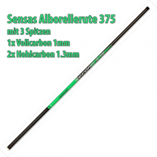 Sensas Speedfischrute Alborella Record 375, 3m 6m, 3 Spitzen, Abverkauf