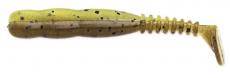 REINS 3 Rockvibe Shad - Green Pumpkin / Chartreuse, 12 Stück, (UV-Aktiv)